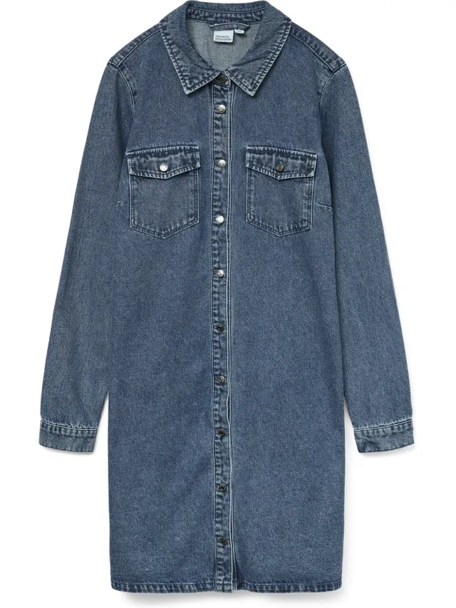 Vero Moda Denim jurk VMJENNIE Korte jurk