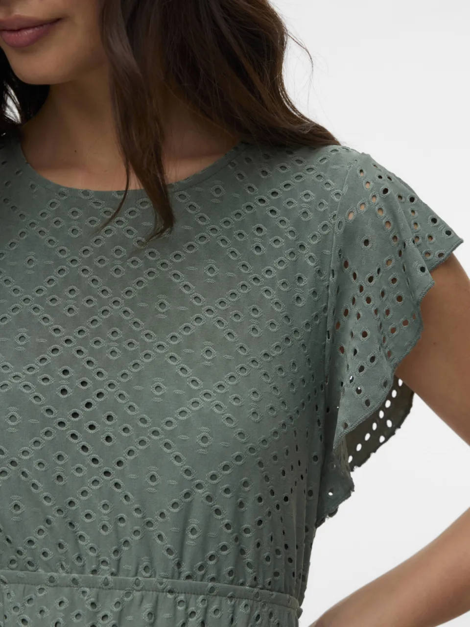 Vero Moda MATERNITY zwangerschapsjurk groen, foto 3