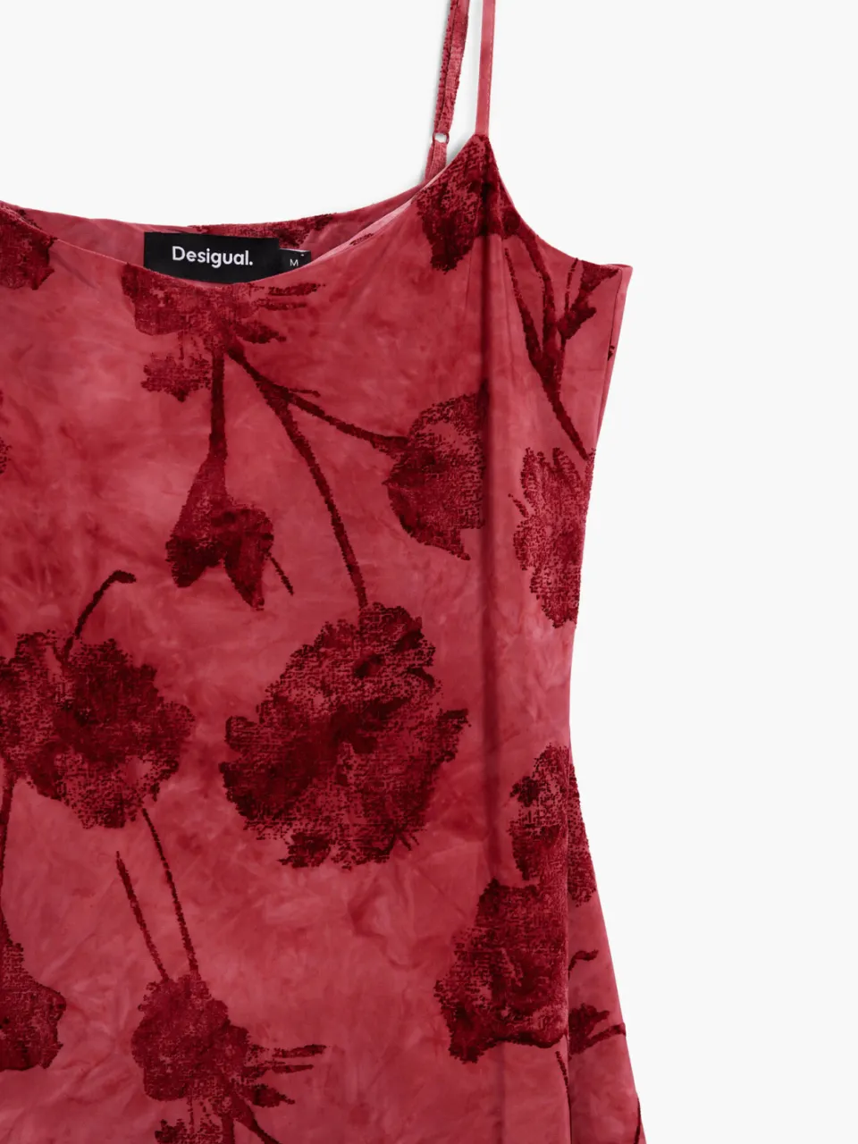 Desigual gebloemde midi jurk rood, foto 5