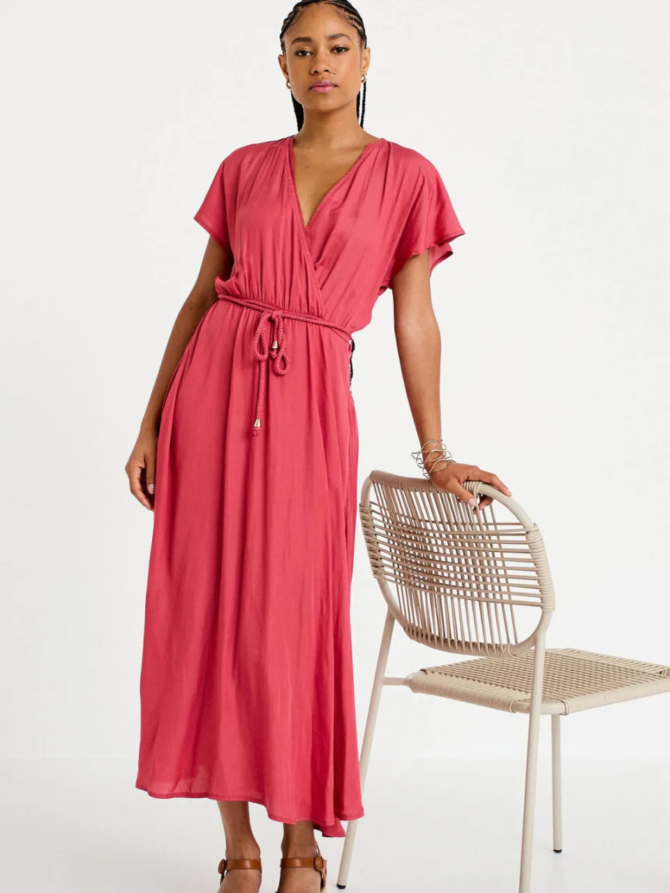 Cache Cache midi jurk roze, foto 3