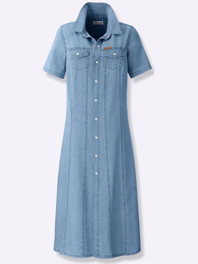Jeansjurk blue-bleached, foto 2