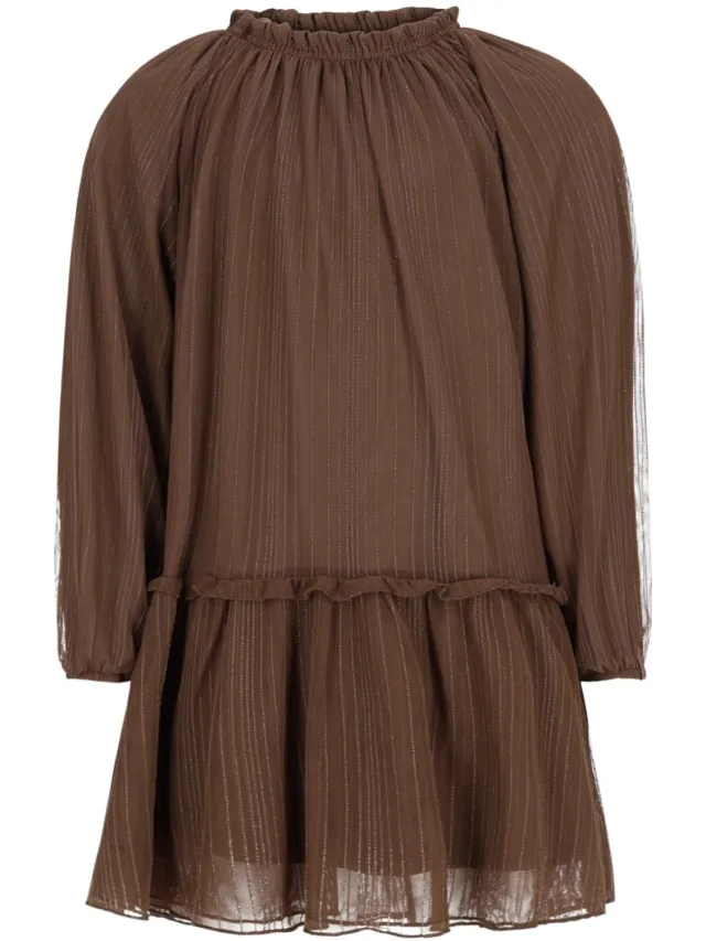 Like Flo F609-5806 Meisjes Jurk Choco