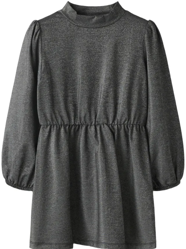 NAME IT MINI glitterjurk zwart