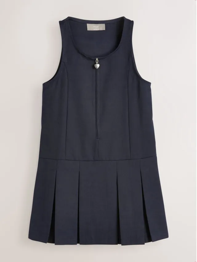 Next Meisjes - Schoolovergooier met standaard pasvorm en rits aan de voorkant - Blauw Navy Blue