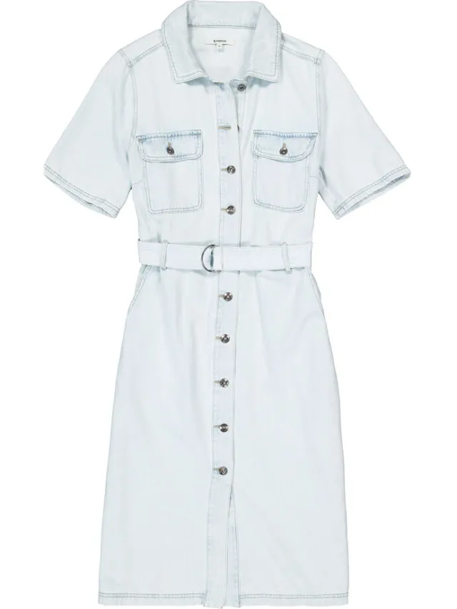 Garcia Denim jurk - Morning Blue Blauw