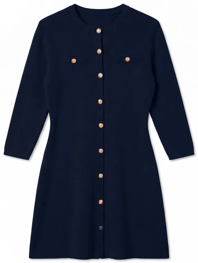 Vero Moda Jurk AWPICCO Korte jurk navy blazer 1