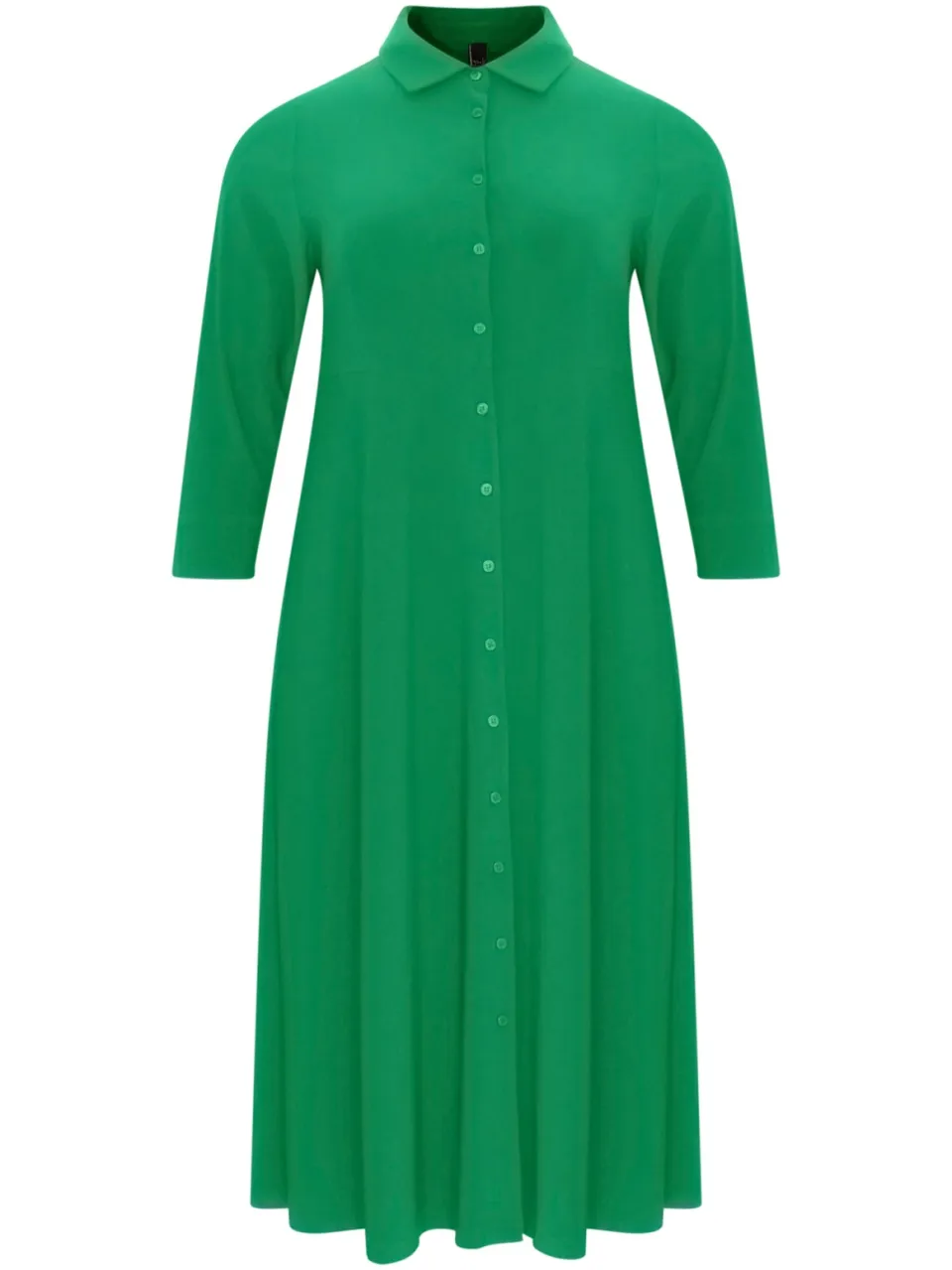Yoek Lange blouse-jurk | Groen, foto 3