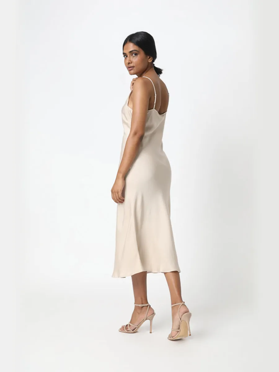 Neu Nomads dames vegan Slipdress Bias Champagne beige, foto 2
