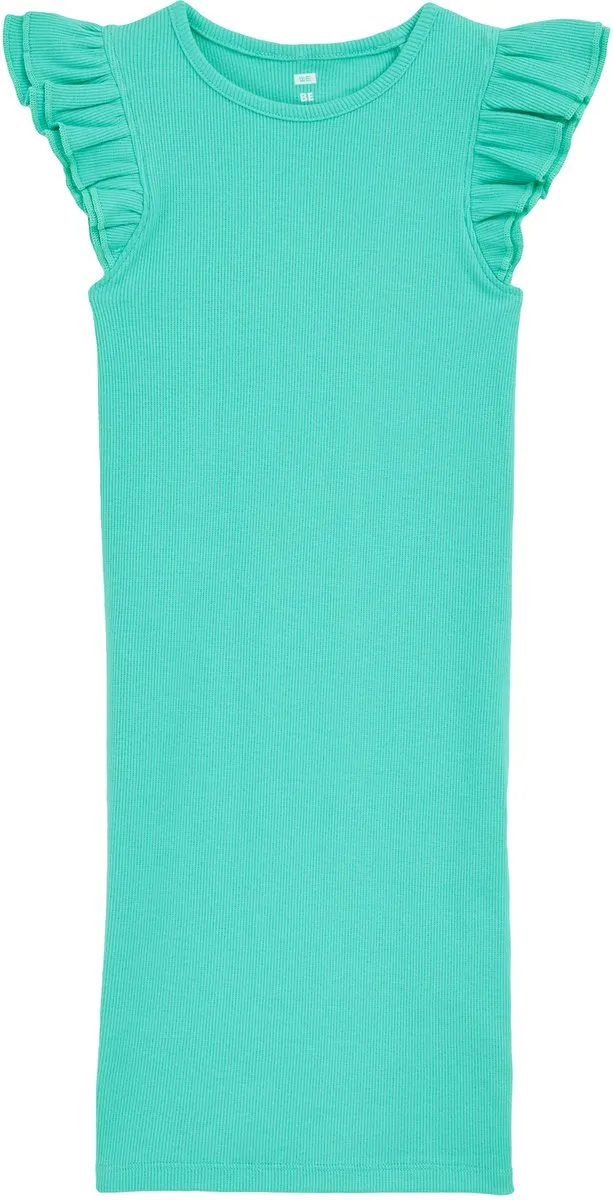 WE Fashion Meisjes juk van ribstof Sea ​​green