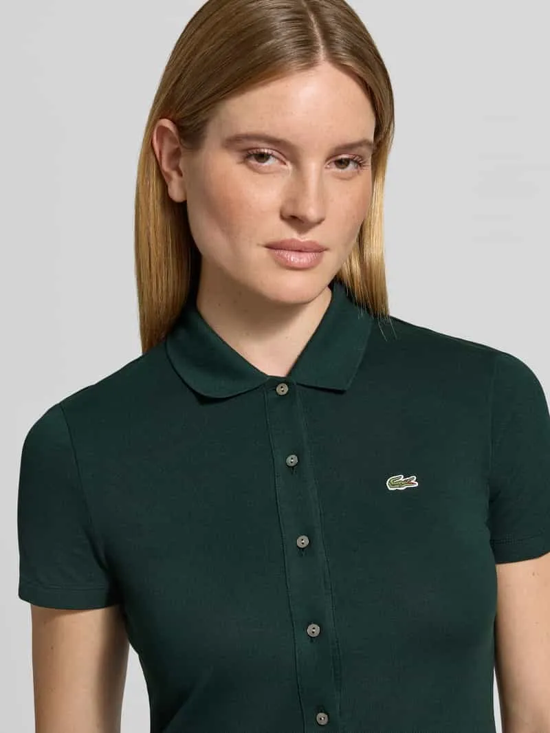 Lacoste Regular fit vrijetijdsjurk van katoenmix donkergroen, foto 5