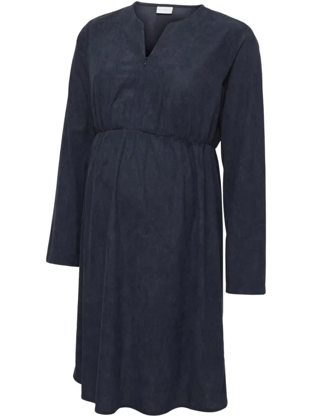 Mamalicious MLJACIA LIA LS ABK WO DRESS 2F - Dames - Mini jurken Navy Blazer