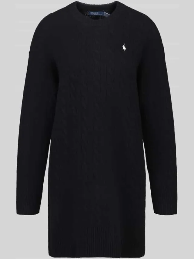 Polo Ralph Lauren Tricotjurk van mix van wol en kasjmier zwart, foto 2