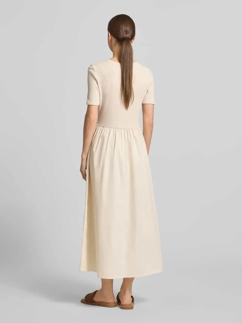 Christian Berg Woman Selection Midijurk met plissé-look zand, foto 3