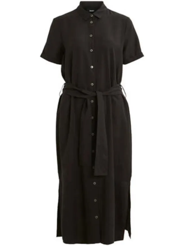OBJECT COLLECTORS ITEM Objtilda Isabella S/s Dress Noos 23031015 Black Zwart
