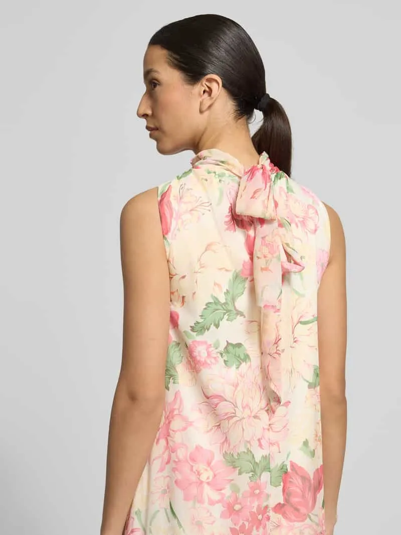 Vero Moda Vloeiende maxi-jurk met ruchedetail model 'SANNA' lichtroze, foto 5