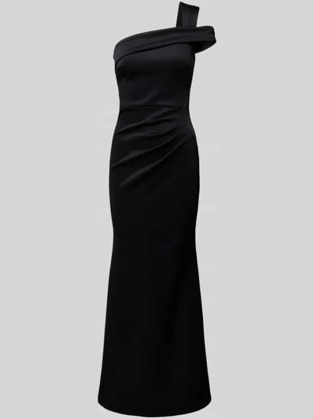Lipsy Avondjurk met one shoulder-band zwart, foto 2