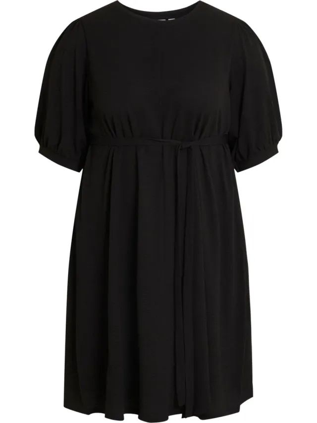 Vila EVOKED VILA VIDIANAN 2/4 DRESS/CUR - NOOS Dames Jurk Black