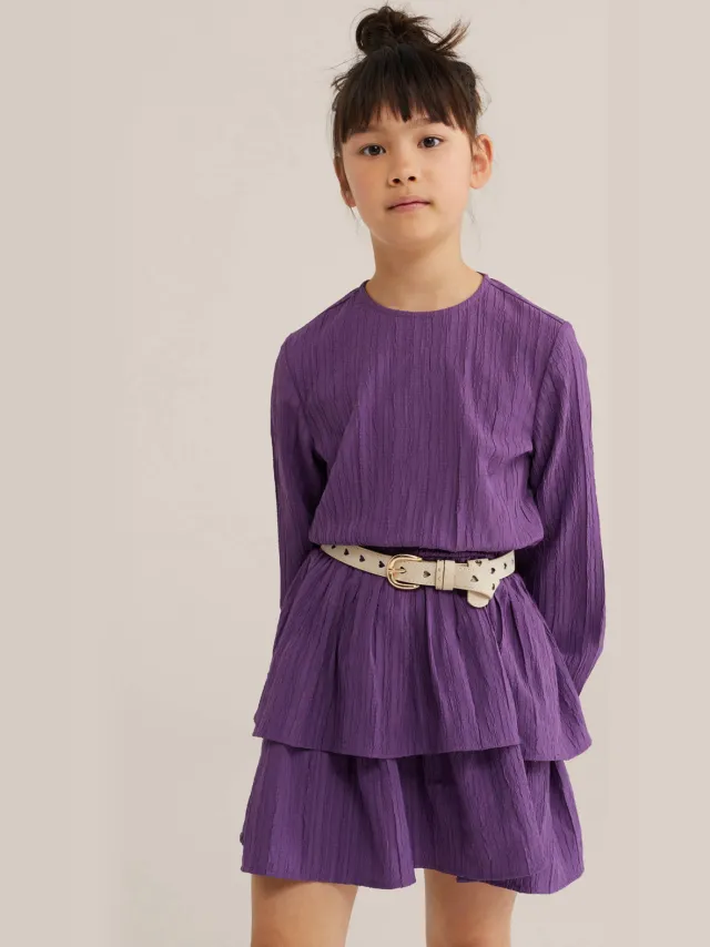 WE Fashion korte jurk paars