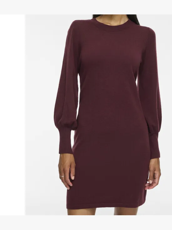 Vila Vikerry o-neck knit dress noos beige, foto 2