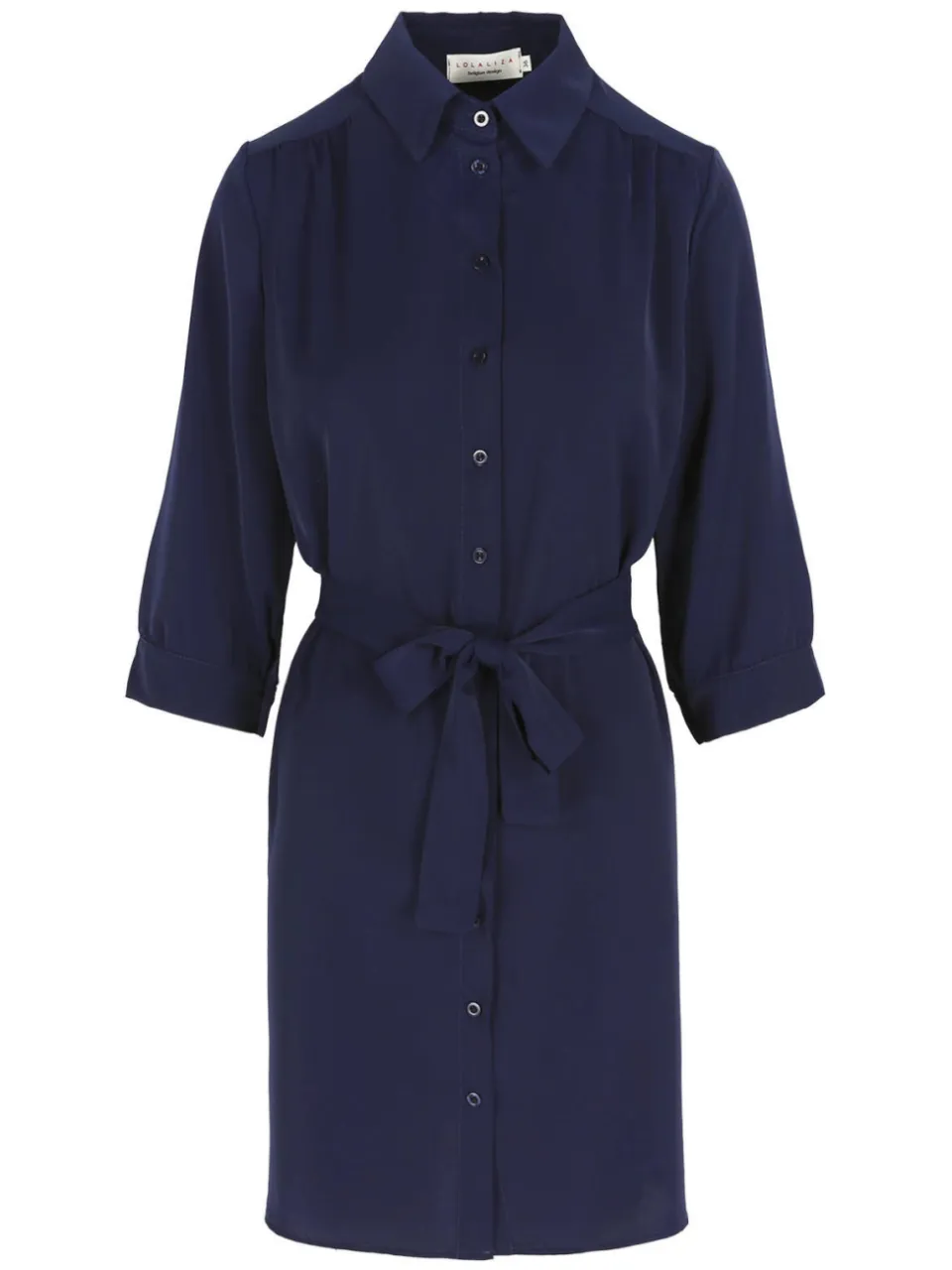 LOLALIZA blousejurk donkerblauw, foto 2