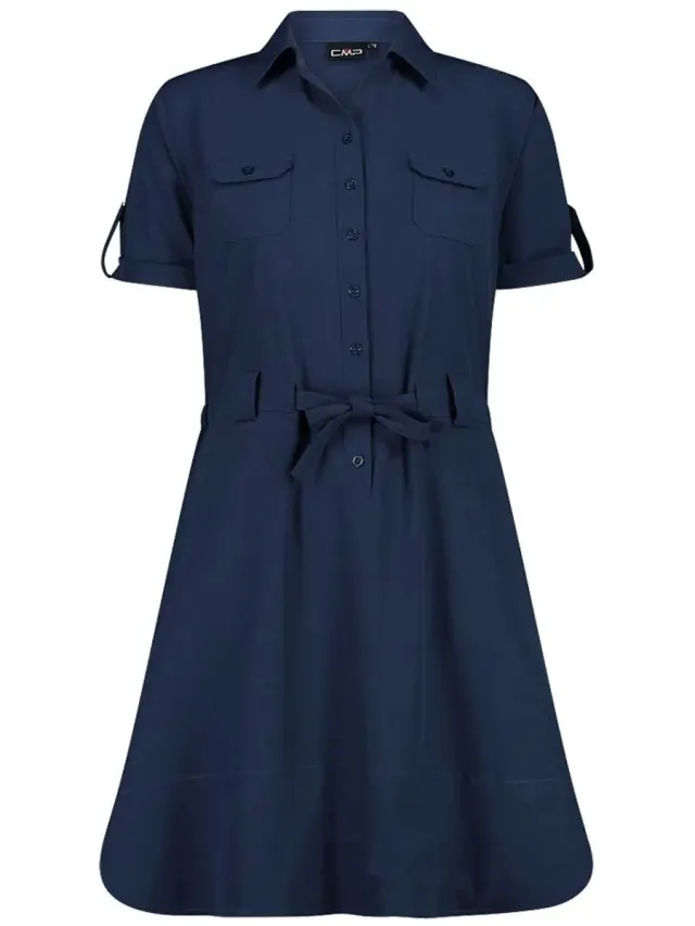 CMP 33s5346 Korte Mouw Jurk Blauw XL Vrouw Blue