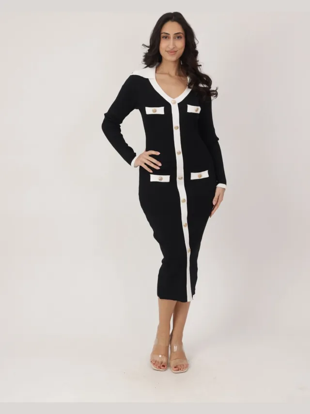 Elara Kleid Schwarz