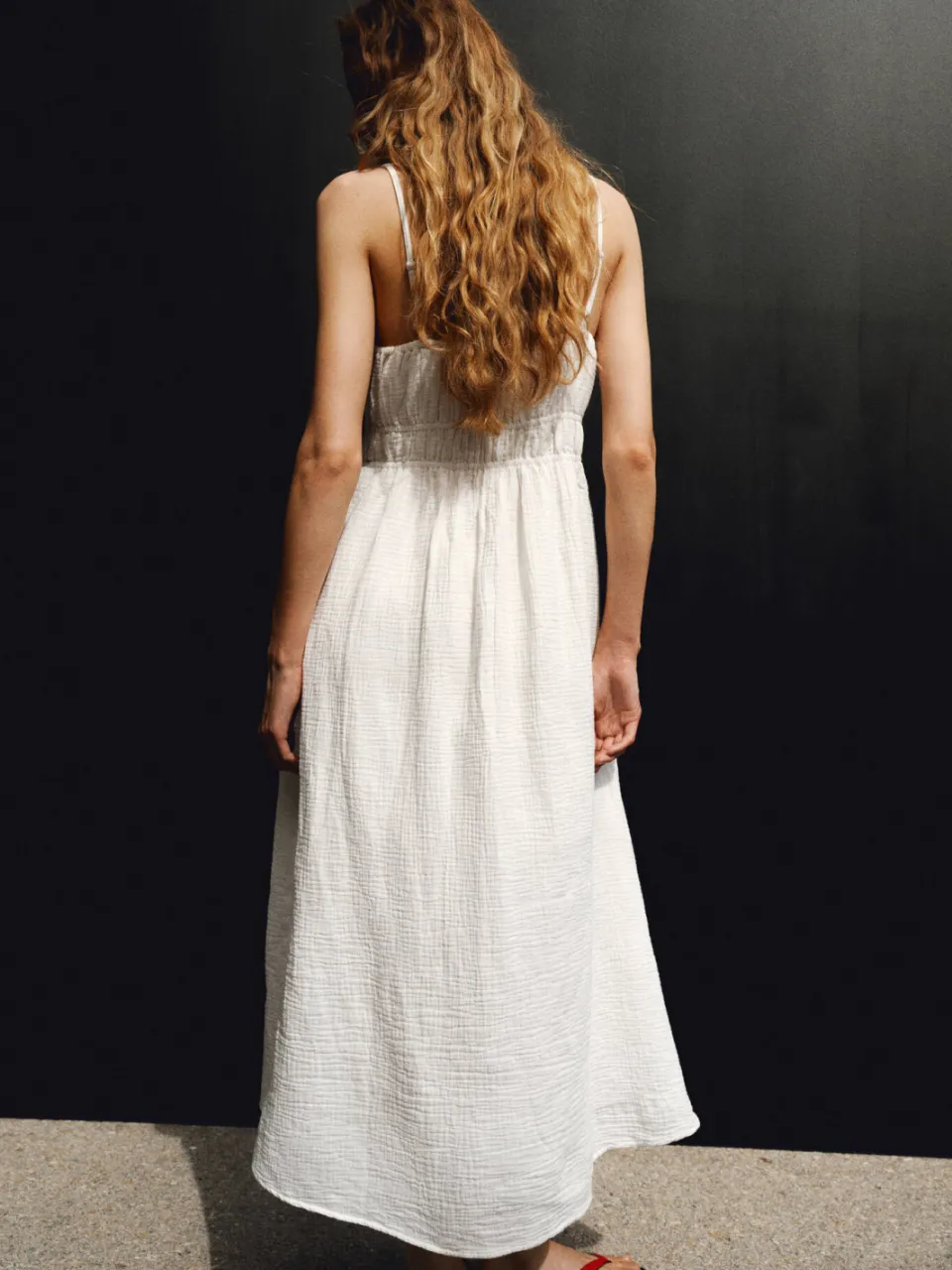 Mango midi jurk - wit, foto 3
