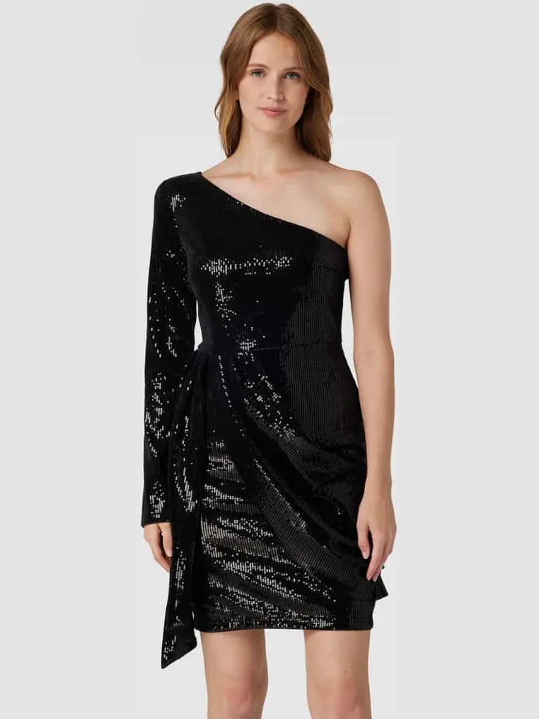 NovaLanaLove X P&C* One shoulder-jurk in minilengte - NovaLanaLove x P&C* Zwart