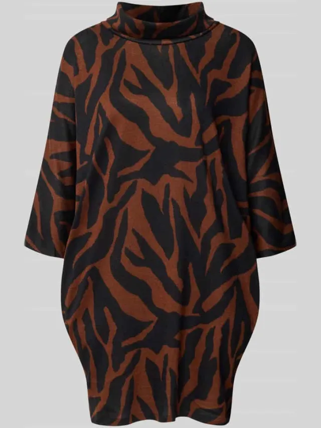 Apricot Mini-jurk met zijwaartse steekzakken lichtbruin, foto 2