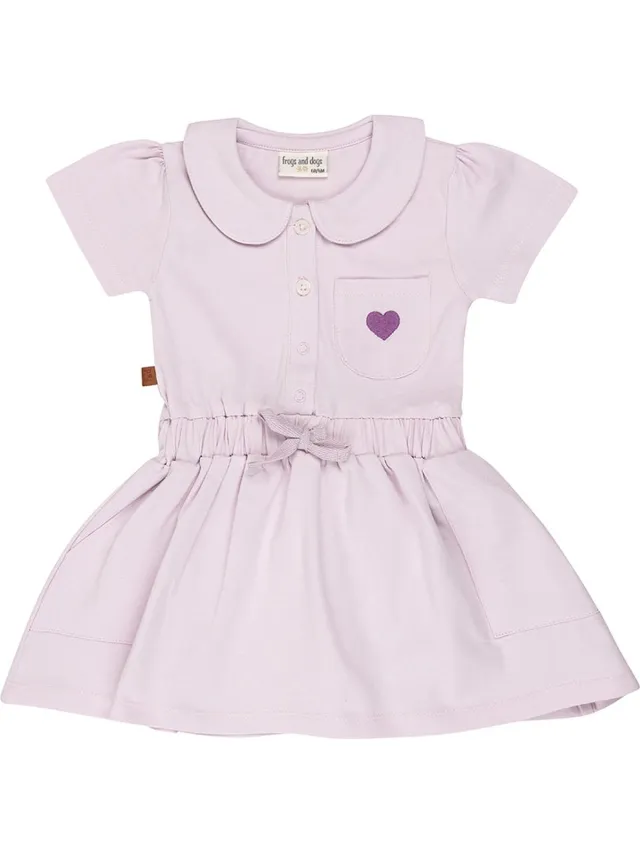 Frogs and Dogs Jurkje Hearts | Lavender Fog - Katoen