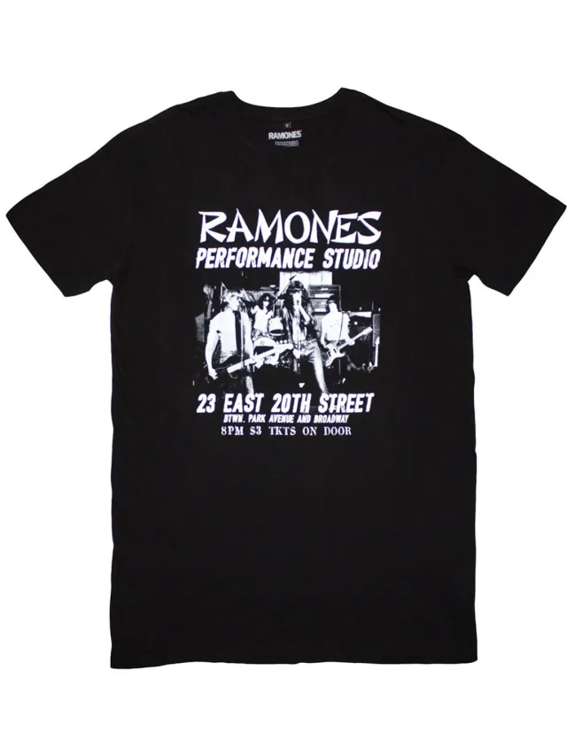 Ramones East Village T-shirtjurk - S - Zwart