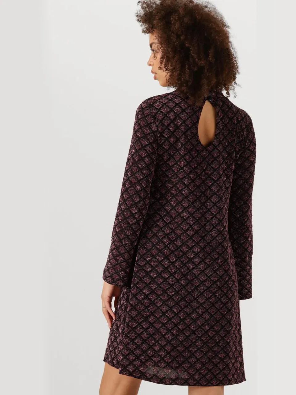 Ana Alcazar Dames Jurken Dress Drop Back - Bordeaux, foto 3