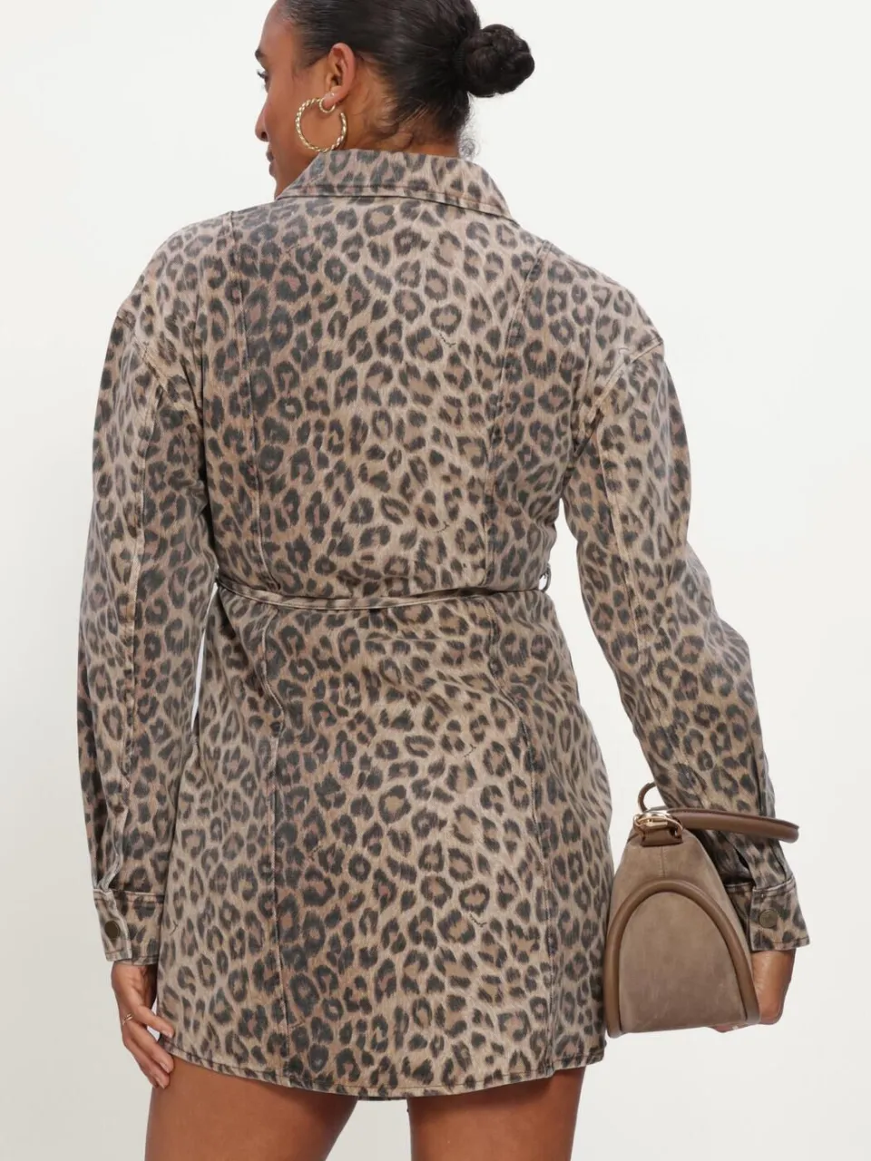 Grace & Mila Dames Jurken Short Dress - Bruin, foto 3