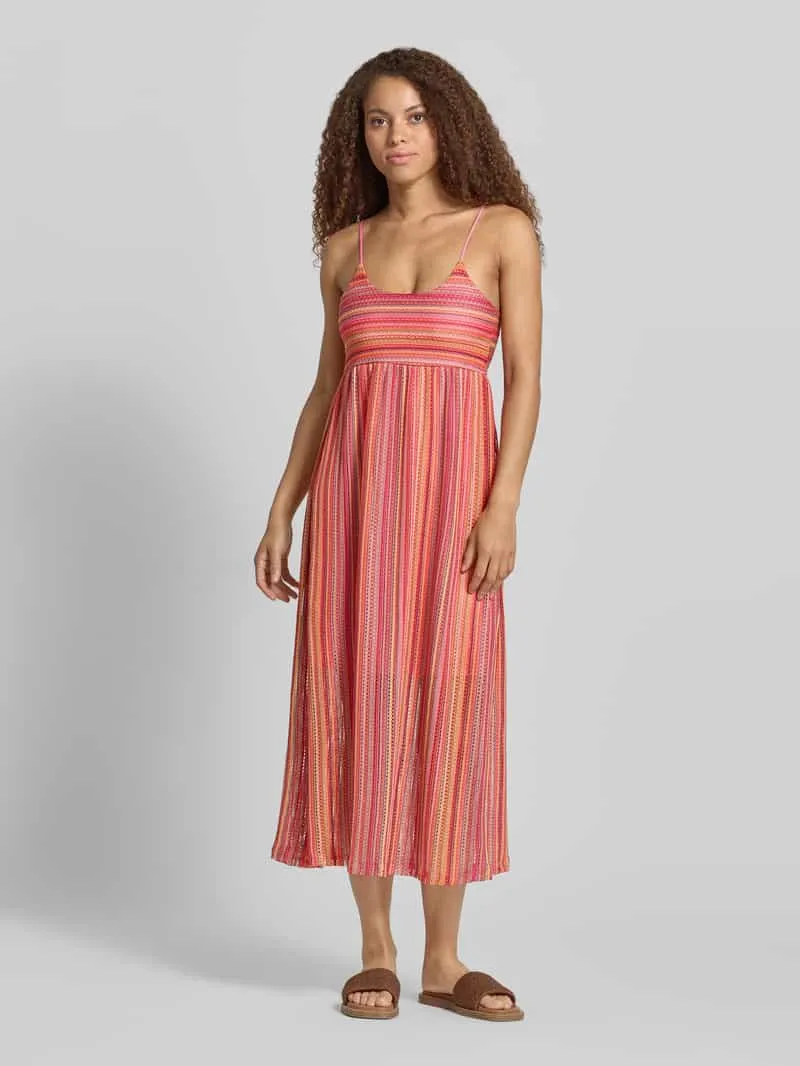 Only gestreepte zomerjurk roze, foto 2