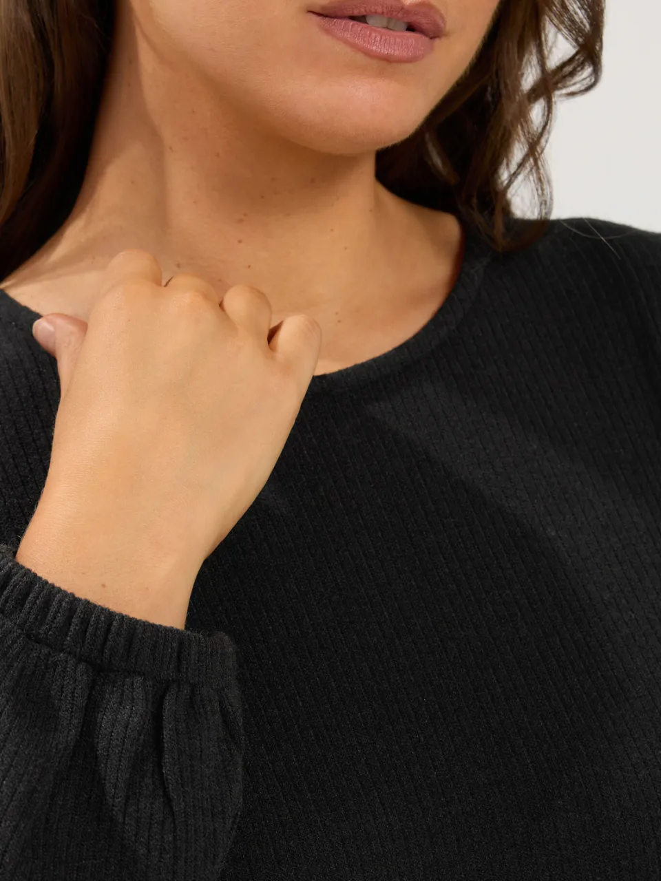 Yours Zwarte Jurk Met Lage Taille-52, foto 4