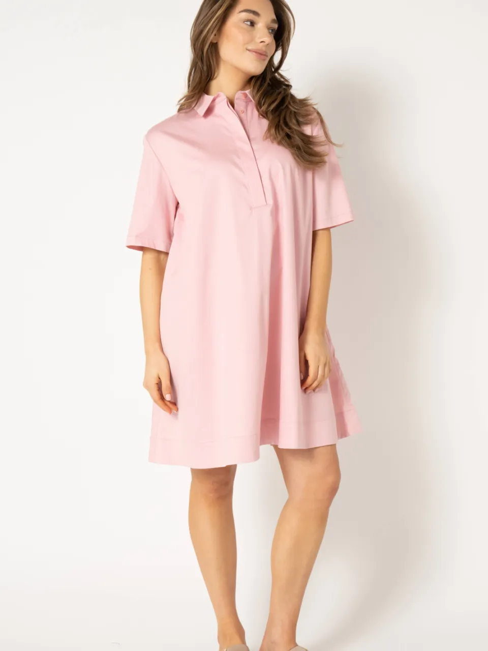 Est'seven Beyza midi jurk roze, foto 5