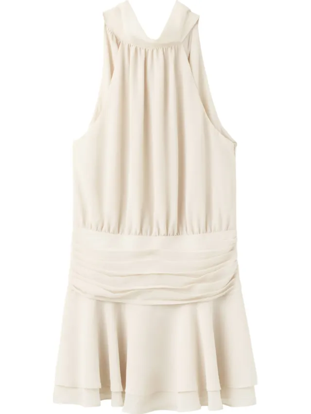 Mango halter korte jurk - beige, foto 2