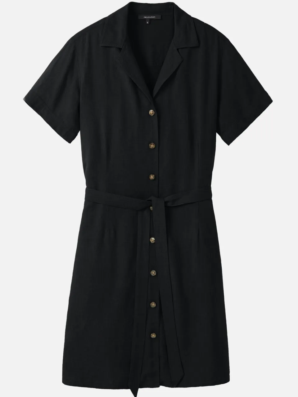 recolution dames vegan Jurk Yucca Zwart, foto 2