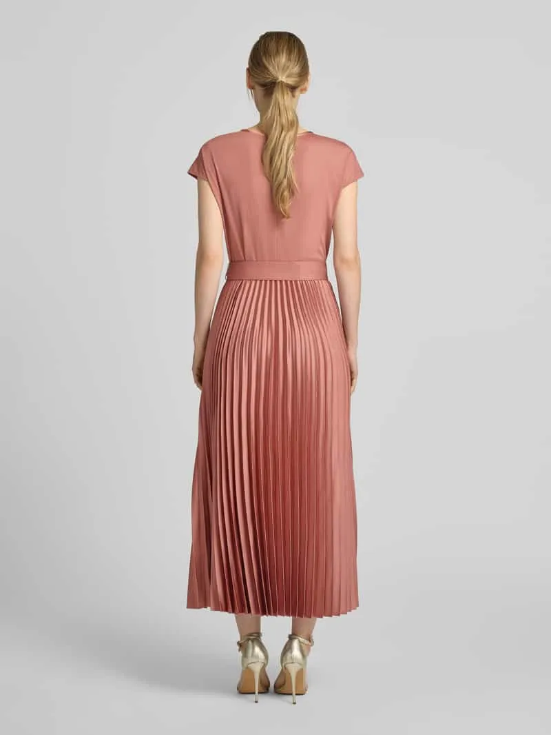 Max Mara regular fit vrijetijdsjurk met plooirok model 'GELA' terracotta, foto 3