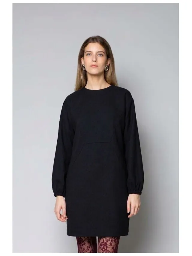 Kaos Collezioni Jurk Kaos Collezioni SI1CO036-0001 Zwart