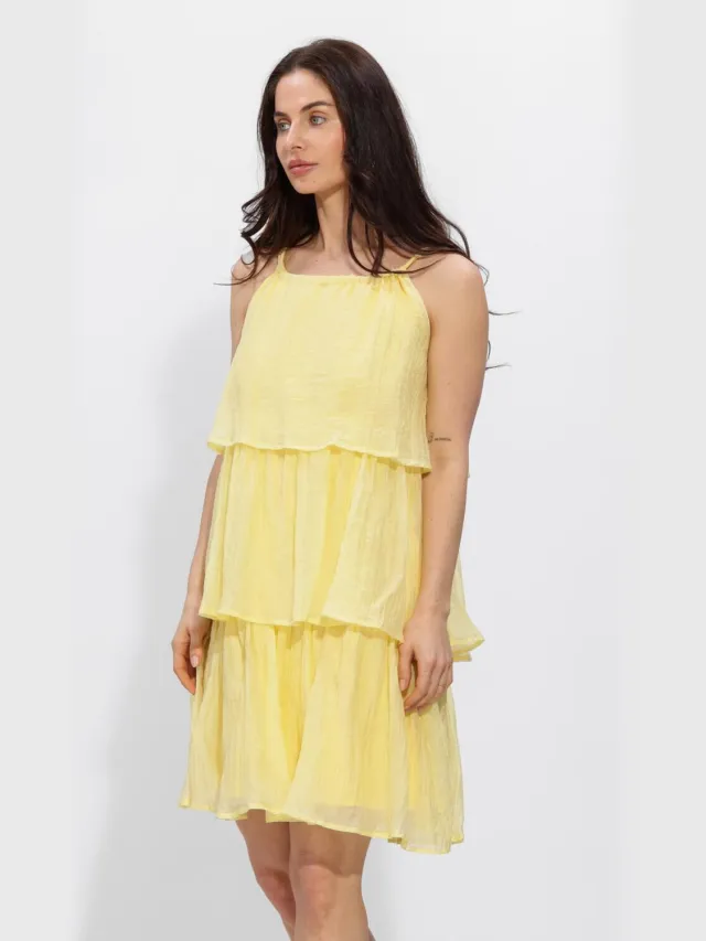 Moves Dames Jurken Mejse Dress 4629 - Geel