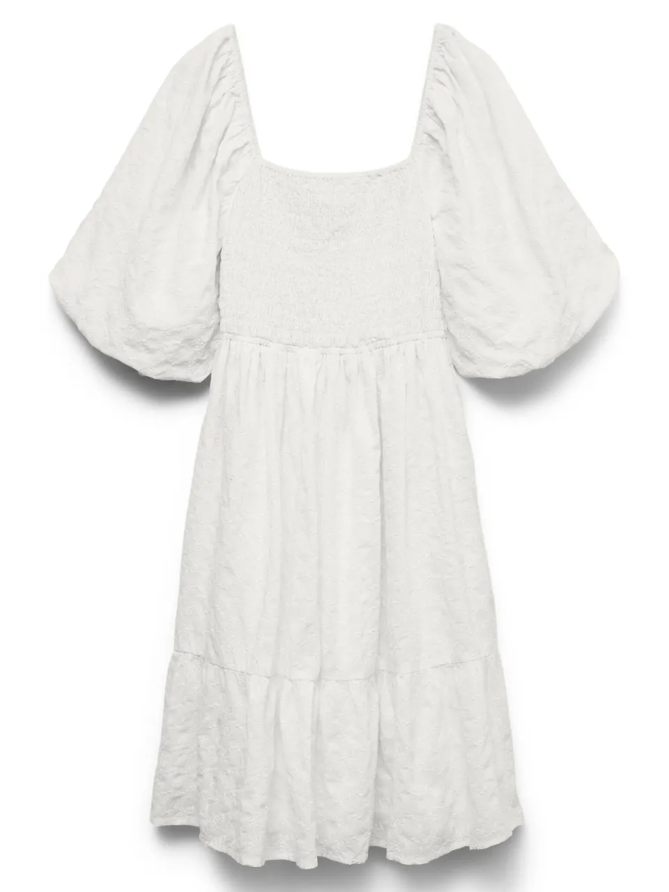 Aware mini jurk met borduursels - wit, foto 2