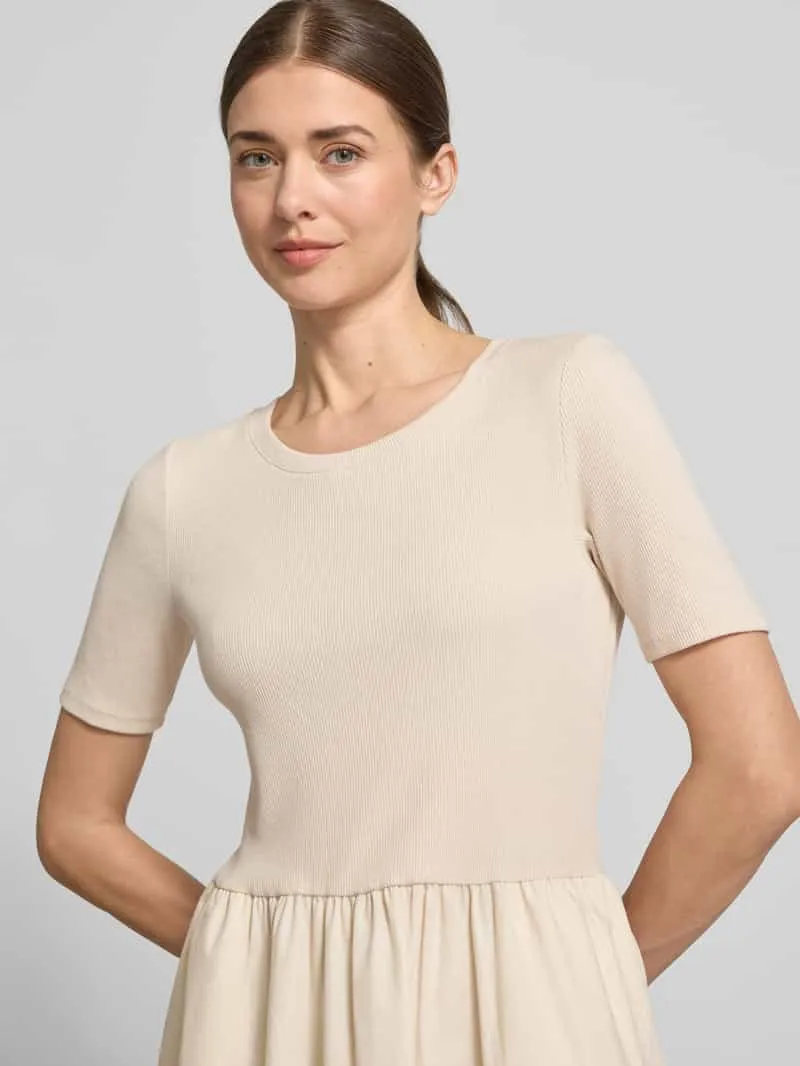 Christian Berg Woman Selection Midijurk met plissé-look zand, foto 5