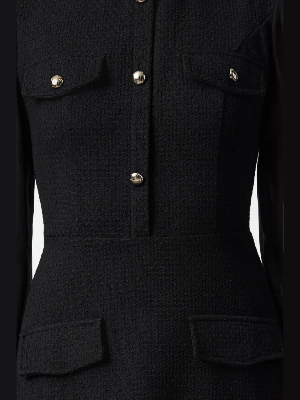 Trendyol TRENDYOLMİLLA Dames Zwart Effen Kort / Mini Lang Casual Skater Jurken, foto 2