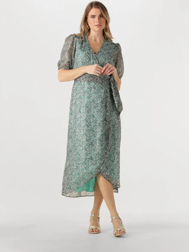 Freebird Dames Jurken Blossom Ss Flower - Groen