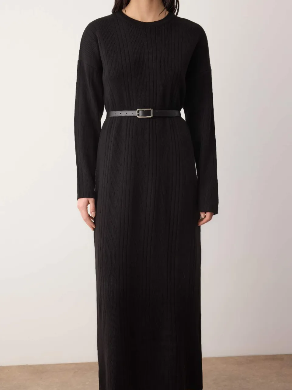 Trendyol Modest Dames Zwart Effen Maxi Driekwart mouw Casual A-lijn Modest Jurken, foto 2