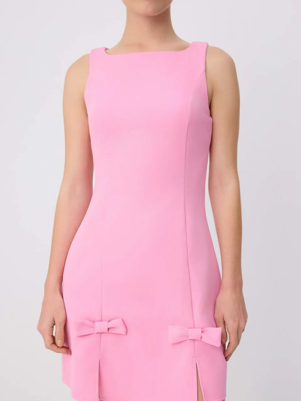 Trendyol TRENDYOLMİLLA Dames Roze Effen Kort / Mini Mouwloos A-lijn Jurken, foto 2