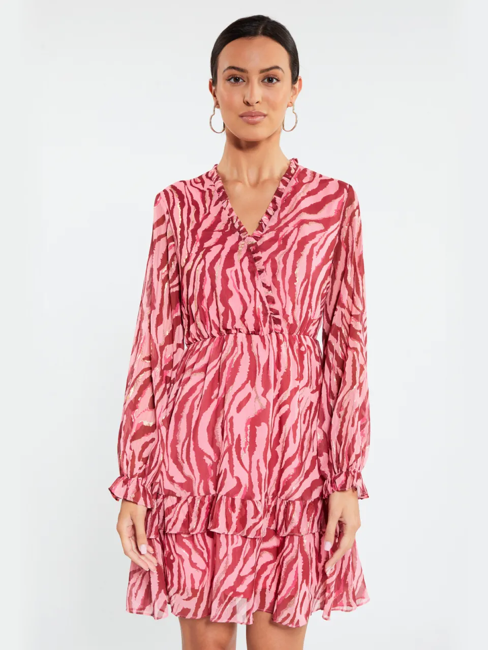 Faina jurk sookie Roze