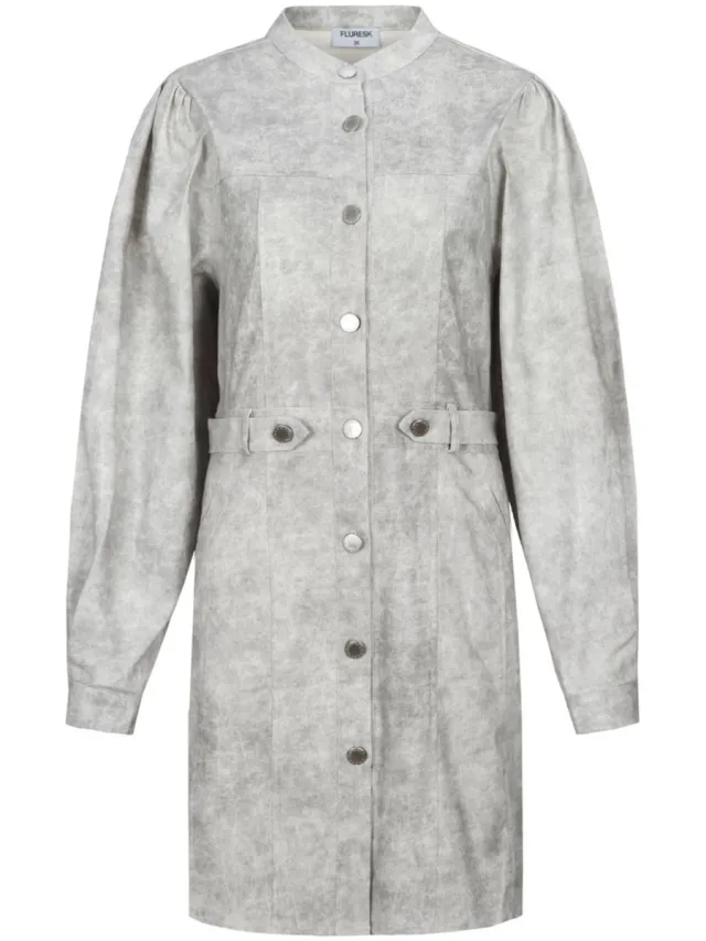 Fluresk Jurk Kathy Dress 26nbf06 Ash Sting Dames Maat - 36 Grijs