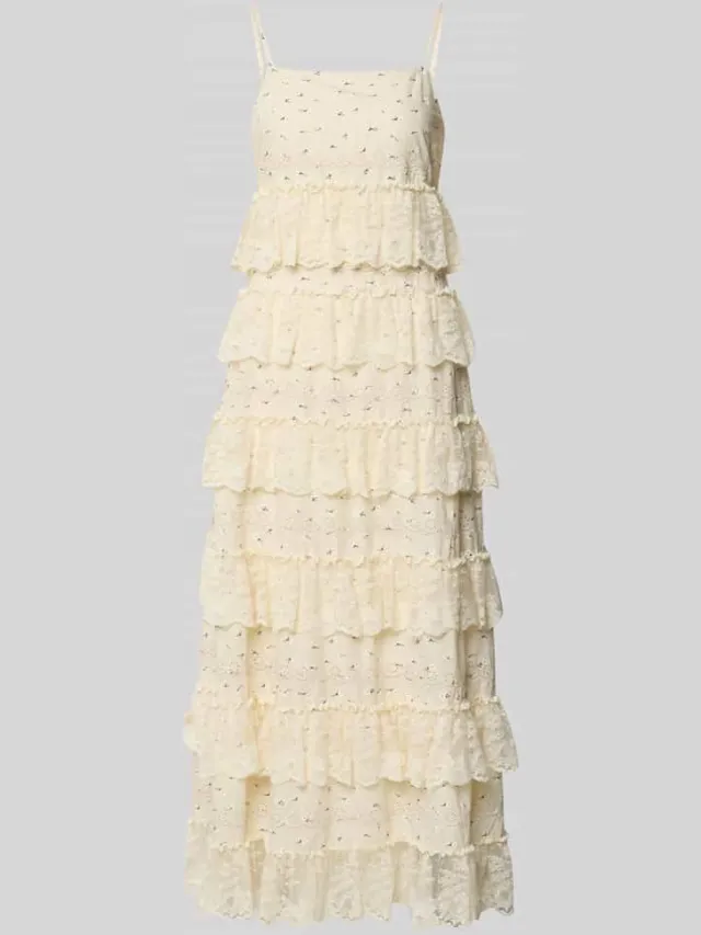 Vero Moda Maxi-jurk van puur katoen model 'LORETTA' offwhite, foto 2